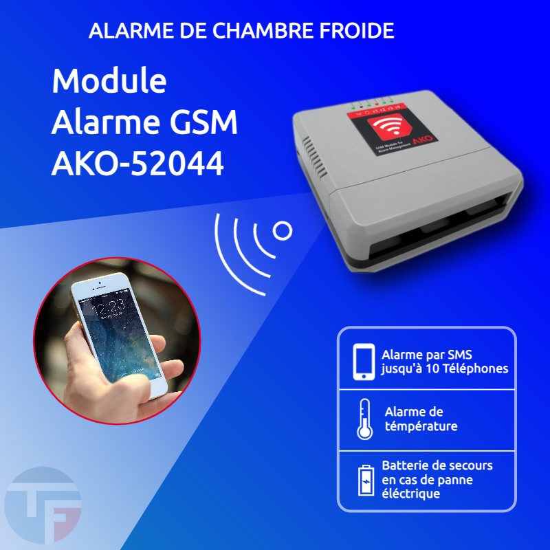 Alarme de température de chambre froide par SMS AKO-52044 à 449 Euros