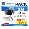 Pack chambre froide positive 3M3 0/+5°C